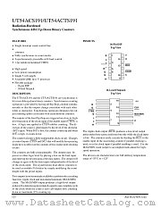 UT54ACTS191 datasheet pdf Aeroflex Circuit Technology