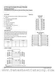 UT54ACTS240 datasheet pdf Aeroflex Circuit Technology