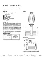 UT54ACTS245 datasheet pdf Aeroflex Circuit Technology