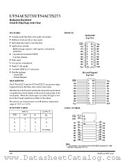 UT54ACTS273 datasheet pdf Aeroflex Circuit Technology