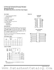 UT54ACS365 datasheet pdf Aeroflex Circuit Technology