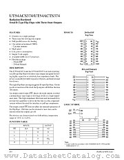 UT54ACTS374 datasheet pdf Aeroflex Circuit Technology