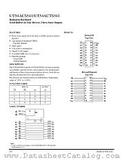 UT54ACTS541 datasheet pdf Aeroflex Circuit Technology
