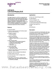 LUCL9214AAU-DT datasheet pdf Agere Systems