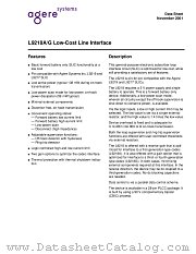 LUCL9218AAR datasheet pdf Agere Systems