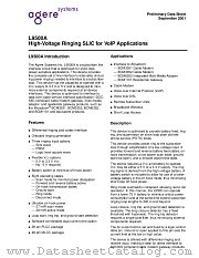 LUCL9500ARG datasheet pdf Agere Systems