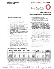OR4E4-1BC352 datasheet pdf Agere Systems