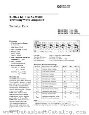 HMMC-5021RF datasheet pdf Agilent (Hewlett-Packard)