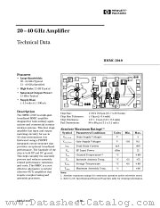 HMMC-5040DC datasheet pdf Agilent (Hewlett-Packard)