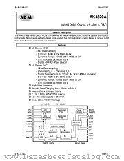 AK4520A-VF datasheet pdf AKM