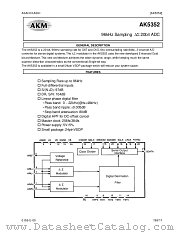 AK5352-VF datasheet pdf AKM