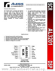 AL3201SCR datasheet pdf Alesis Semiconductor