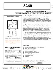 A3260LLH datasheet pdf Allegro MicroSystems