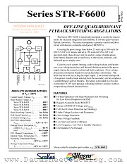 STR-F6628 datasheet pdf Allegro MicroSystems