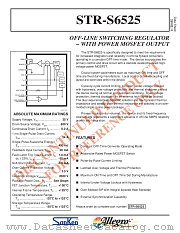 STR-S6525 datasheet pdf Allegro MicroSystems