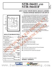 STR-S6411 datasheet pdf Allegro MicroSystems