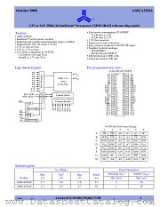 AS6UA25616-BI datasheet pdf Alliance Semiconductor