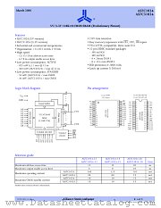 AS7C31024-12JC datasheet pdf Alliance Semiconductor