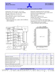 AS7C3256PFD18A-3.8TQC datasheet pdf Alliance Semiconductor