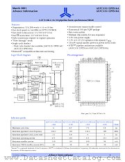 AS7C33512PFS18A-150TQI datasheet pdf Alliance Semiconductor