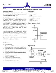 ASM1812-5 datasheet pdf Alliance Semiconductor