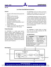 ASM3P2669AF-08TR datasheet pdf Alliance Semiconductor
