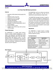ASM3P2760AF-08TR datasheet pdf Alliance Semiconductor
