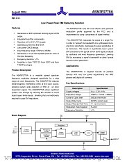 ASM3P2779AF-08TR datasheet pdf Alliance Semiconductor
