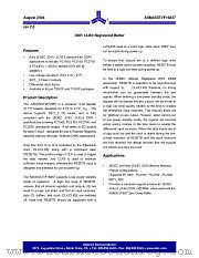 ASM4SSTVF16857-48TR datasheet pdf Alliance Semiconductor