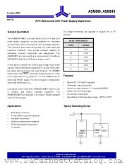 ASM809TEUR-T datasheet pdf Alliance Semiconductor