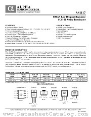 AS1117R-2.85V datasheet pdf ALPHA Semiconductor