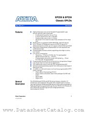 EP220PC-10A datasheet pdf Altera Corporation