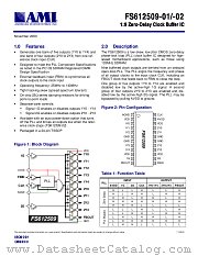 FS612509-02 datasheet pdf AMI Semiconductor