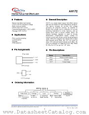 AH172-WLA datasheet pdf Anachip