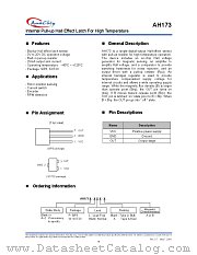 AH173-WLB datasheet pdf Anachip