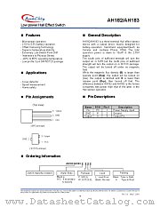 AH182-PA datasheet pdf Anachip