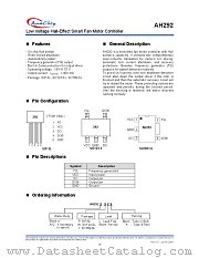 AH292-PL datasheet pdf Anachip