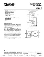 AD9058AKJ datasheet pdf Analog Devices