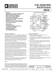 AD9238-40PCB datasheet pdf Analog Devices