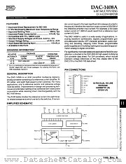 DAC1408A-8P datasheet pdf Analog Devices