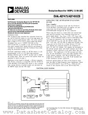 EVAL-AD7475CB datasheet pdf Analog Devices