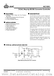 AIC16303CN datasheet pdf Analog Integrations Corporation