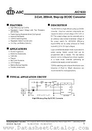 AIC16335CS datasheet pdf Analog Integrations Corporation