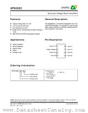 APA2822JC-TU datasheet pdf ANPEC Electronics Corporation