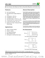 APL1085-33GC-TR datasheet pdf ANPEC Electronics Corporation