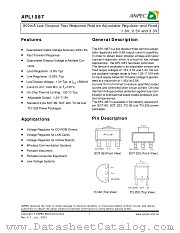APL1087-33UC-TU datasheet pdf ANPEC Electronics Corporation