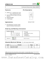 APM2014NUC-TR datasheet pdf ANPEC Electronics Corporation