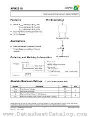 APM2318AC-TR datasheet pdf ANPEC Electronics Corporation