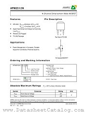 APM2512NUC-TR datasheet pdf ANPEC Electronics Corporation