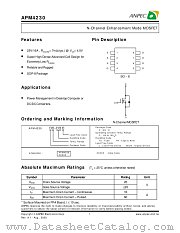 APM4230KC-TUL datasheet pdf ANPEC Electronics Corporation